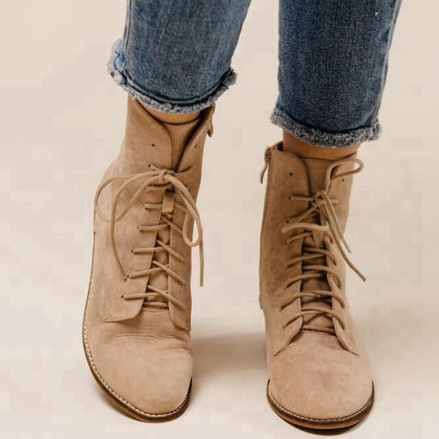 women's shoes with square root scalp shoes with zipper fashion buckle shoes - LiveTrendsX