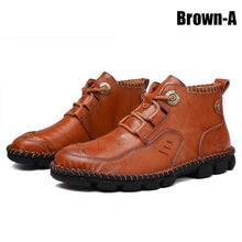 Load image into Gallery viewer, Fashion Mens PU Leather Shoes Casual Anti-Slip Vintage Boots - LiveTrendsX

