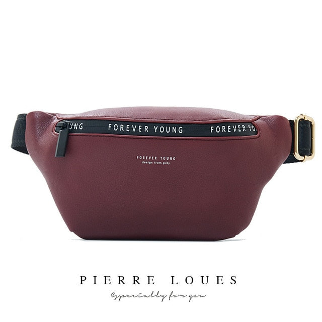 New Luxury Brand Fanny Pack Women Large Capacity Waist Pack Fashion Waist Bag Leather Belt Bag Multi-function Chest Bag - LiveTrendsX