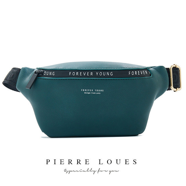 New Luxury Brand Fanny Pack Women Large Capacity Waist Pack Fashion Waist Bag Leather Belt Bag Multi-function Chest Bag - LiveTrendsX
