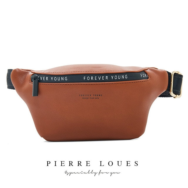 New Luxury Brand Fanny Pack Women Large Capacity Waist Pack Fashion Waist Bag Leather Belt Bag Multi-function Chest Bag - LiveTrendsX