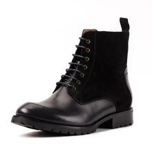 Load image into Gallery viewer, Genuine Leather Round Toe Men&#39;s Handmade Military Ankle Boots - LiveTrendsX
