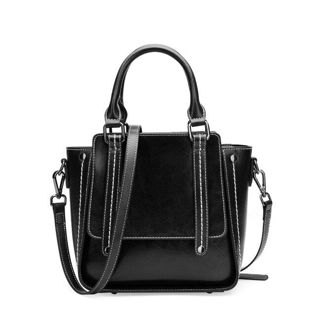 Fashion Women's Handbags Black Famous Luxury Designer Leather Woman Tote Shoulder Bags Summer Female Postman Crossbody Bag 2019 - LiveTrendsX