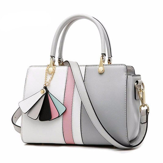 Spring And Summer New Cross-Body Shoulder Bag Korean Fashion Genuine Leather Simple Platinum Bag Hit Color Handbags Ladies Bag - LiveTrendsX