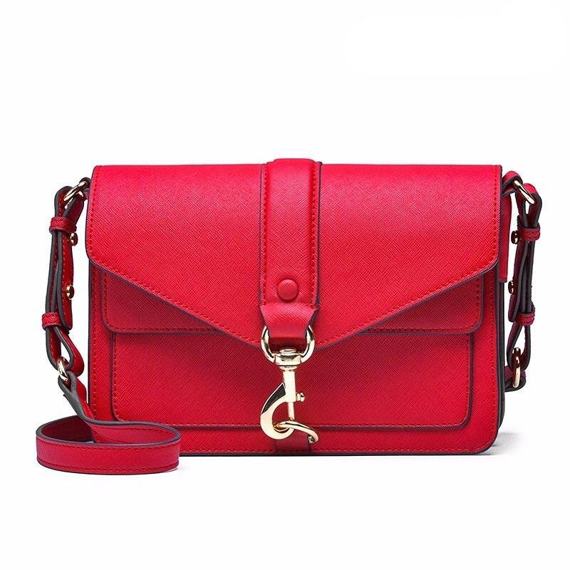 New high quality cowhide leather handbags European and American fashion brand shoulder diagonal envelope bag - LiveTrendsX