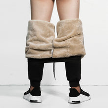 Load image into Gallery viewer, Cargo Men&#39;s Super Winter Warm Pants Outside Fleece Joggers Thicken Sweatpants Heavy weight Zipper Trousers Windbreaker Men Loose - LiveTrendsX
