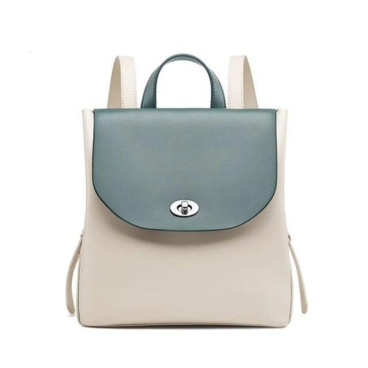 Hot Genuine Leather Backpack Girls COW Leather Backpacks Elegant Soft School Bag Travel Tote Bag White Bolsas#SC215 - LiveTrendsX