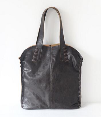 The original new head of the first pair of leather bags of Europe and the United States retro large capacity luggage bag b - LiveTrendsX