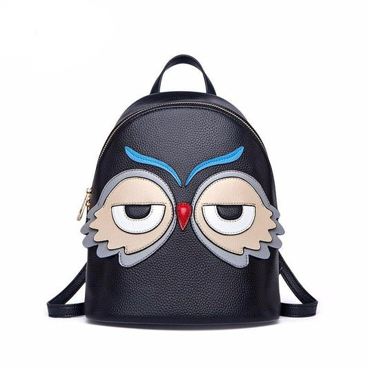 Cow Soft  Leather Backpacks Women Animal Print Soft Real Cow Leather Backpacks for Girls Fashion Halloween Hot Bag#HS213 - LiveTrendsX