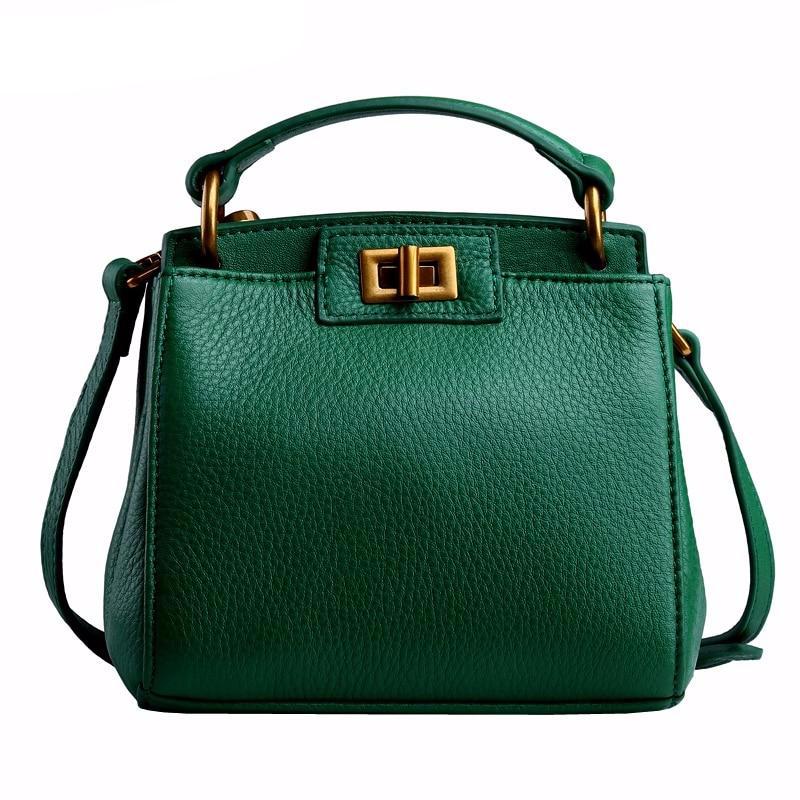 Fashion Women Bag Genuine Leather Handbag Top Grain Calf Leather Shoulder Bag Mini Bag WB400 - LiveTrendsX