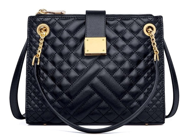 Genuine leather shoulder bags women luxury messenger bag cross body fashion leather handbag purse bolsa feminina#FD200 - LiveTrendsX