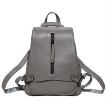 Load image into Gallery viewer, New European and American fashion anti-theft leather women&#39;s shoulder bag simple hundred leather travel backpack wholesale - LiveTrendsX
