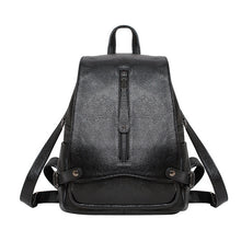 Load image into Gallery viewer, New European and American fashion anti-theft leather women&#39;s shoulder bag simple hundred leather travel backpack wholesale - LiveTrendsX
