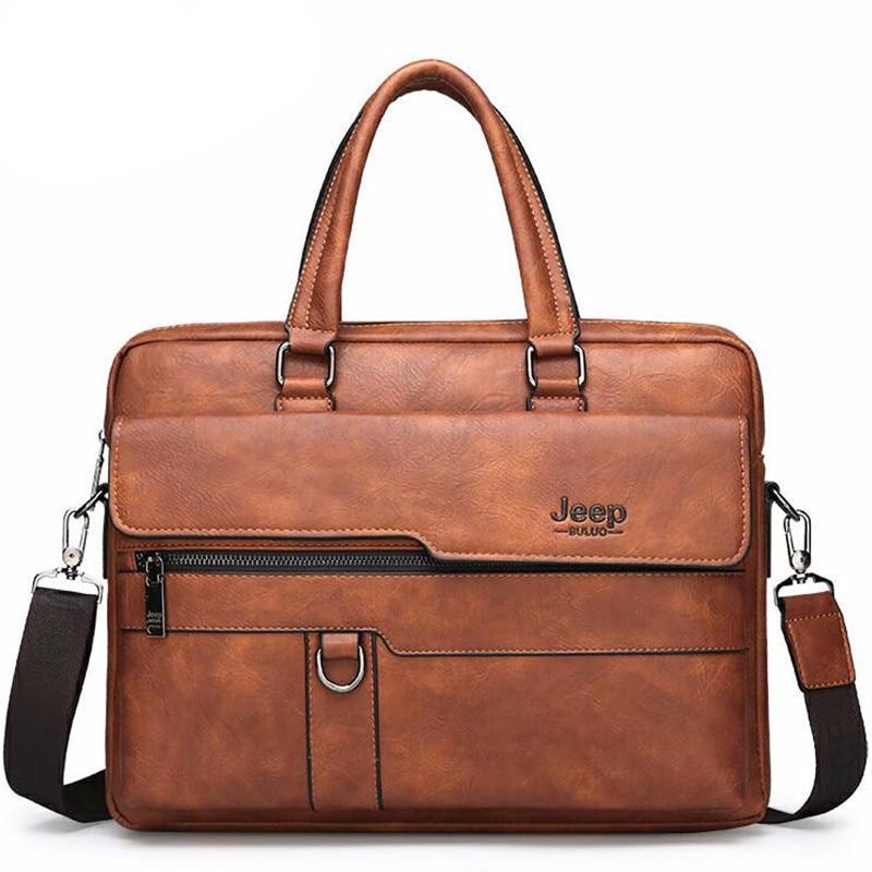 Men Briefcase Bag High Quality Business Famous Brand Leather Shoulder Messenger Bags Office Handbag 13.3 inch Laptop - LiveTrendsX
