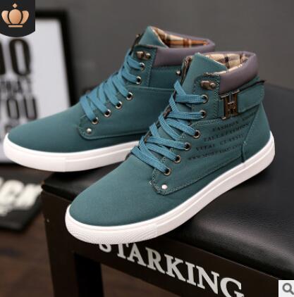 Men's Boots Autumn Winter New Men's Shoes High-top Shoes Retro Casual tie Men's Trend Martin Boots Men's Warm Cotton Shoes - LiveTrendsX