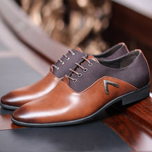 Load image into Gallery viewer, Pointed Shoes Big Size 38-47 Business Men&#39;s Basic Casual Shoes,Black/Brown Leather Cloth Elegant Design Handsome WW-527 - LiveTrendsX
