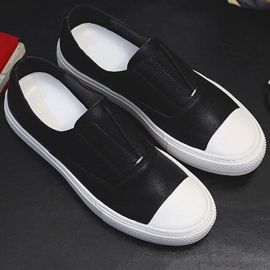 New Spring Leisure Lazy Shoes for men Hombre Sapatos Flat heel Slip on Male Loafers - LiveTrendsX