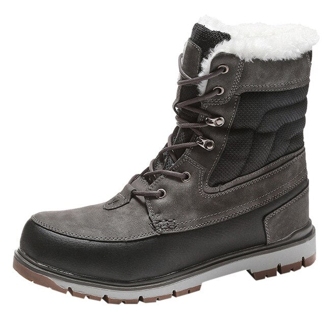Plus velvet Men's Winter Plus Velvet Warm High-Top Casual Snow Mid Calf Length Male Cotton Boots Large Size zapatillas hombre - LiveTrendsX