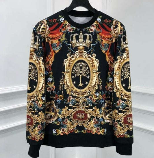 2020 spring 20ss new arrival famous long sleeve sweatshirts hoodies brand clothing jumpers for men crown print for men - LiveTrendsX