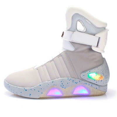 Men basketball shoes Led light shoes men sneakers High quality "Back to Future"led glowing shoes for men cosplay high top shoes - LiveTrendsX