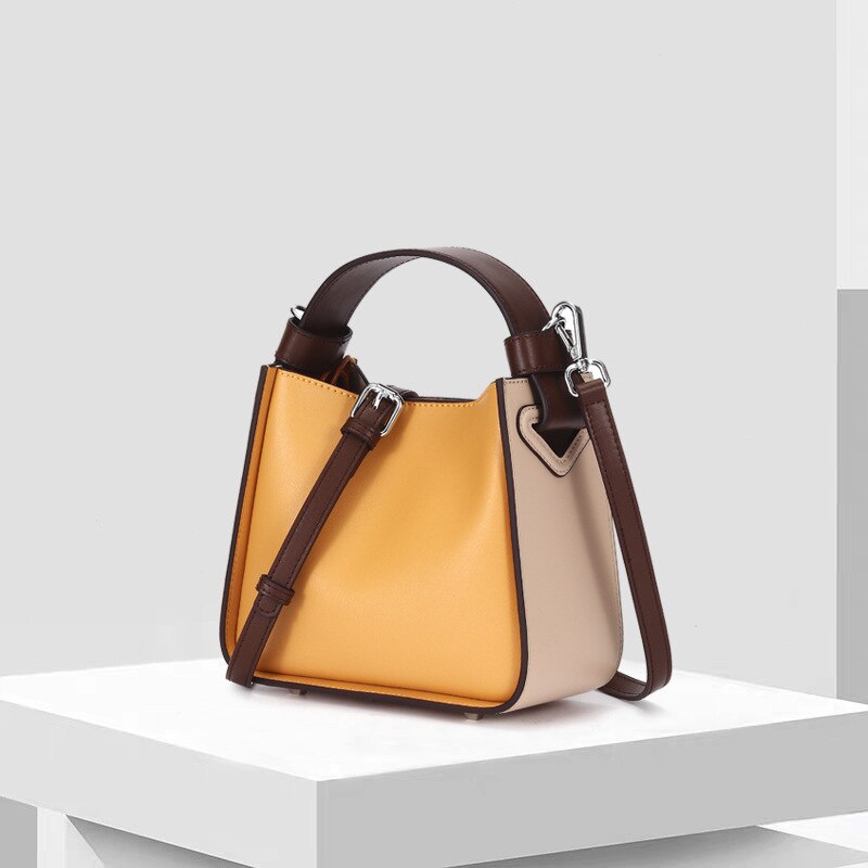 Baonu 2019 New Women's Water Barrel Bag Fashion Women's Bag Simple Colour Coloured Single Shoulder Slant Bag - LiveTrendsX
