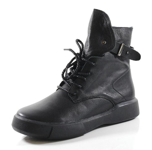 new Martin boots handmade leather women's shoes casual boots single boots - LiveTrendsX