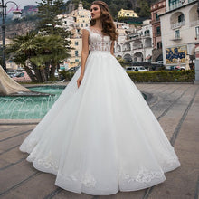Load image into Gallery viewer, Luxury A-line Wedding Dress Princess Bridal Dress Of Sequins Crystals Court Train - LiveTrendsX

