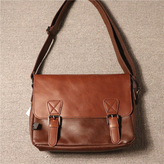 Vintage Pu Leather Postman Crossbody Bags For Brand Men Shoulder Messenger Male Bag Laptop Business Case Retro - LiveTrendsX