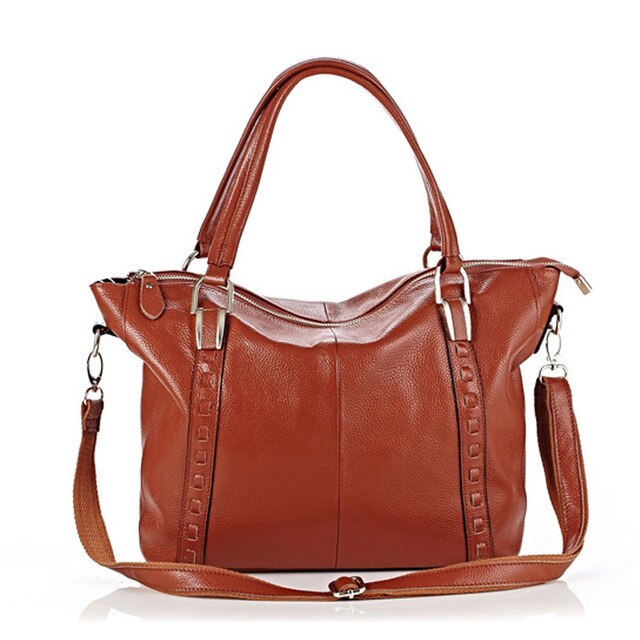 England Style Genuine Leather Bag Woman Handbags Ladies Shoulder Bags OL Style Cowhide Women Tote Ladies Purse - LiveTrendsX