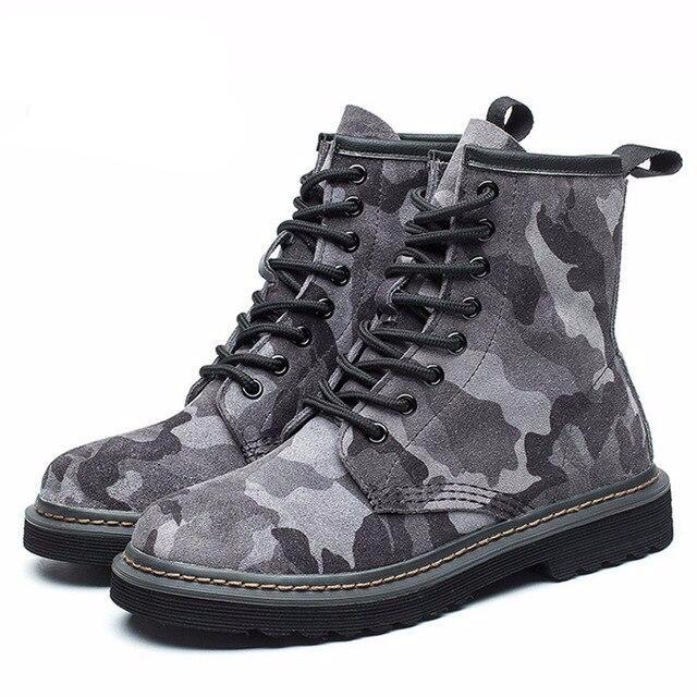 Martin Boots Women Camouflage High Quality Genuine Leather Shoes With 8 Hole Ankle Boots 3 Colors Fashion Unique First Choice - LiveTrendsX