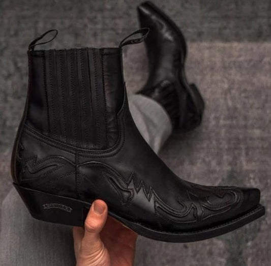 Winter Fashion British Men Top Quality PU Leather Slip on Boots Breathable Chelsea Boots Male Casual Zapatos De Hombre - LiveTrendsX