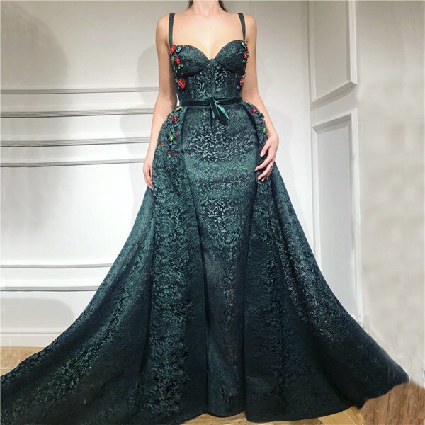 Green Sexy  Evening Dresses   Lace  Fashion Mermaid Evening Gowns 2020 - LiveTrendsX