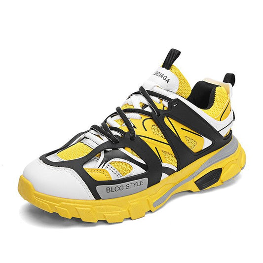 Four seasons New men's Chunky Sneakers Basket men Casual Platform Shoes Canvas male Trainers Dad Shoes High Top Sneakers - LiveTrendsX