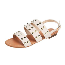 Load image into Gallery viewer, Nice Fashion Buckle-strap WoMen Shoes Summer Sandals Gladiator Open Toe Buckle Strap Flat With Rivets Women Shoes Sandals - LiveTrendsX
