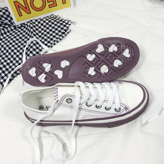 Canvas Sneaker Women Shoes Ladies White Sneakers for Women Canvas Shoes Fashion Sweet Lovely Womans Shoes Zapatilla Gruesa Mujer - LiveTrendsX