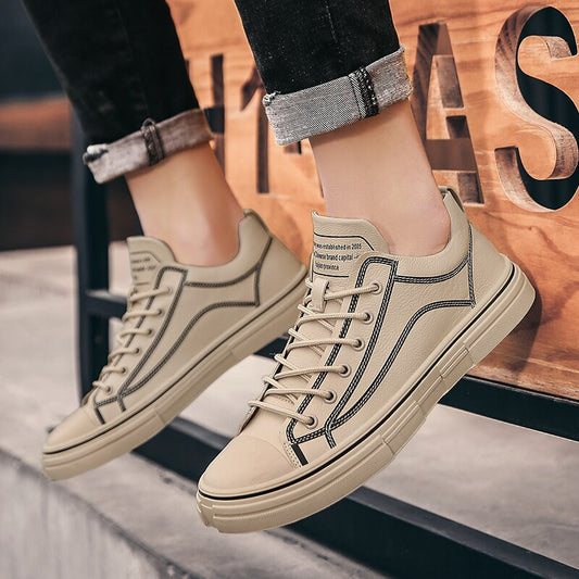 Spring/Autumn Casual Shoes Mens Anti Slip Leather Shoes Men Comfortable Fashion Men Sneakers Good Quality Luxury Brand Men Shoes - LiveTrendsX