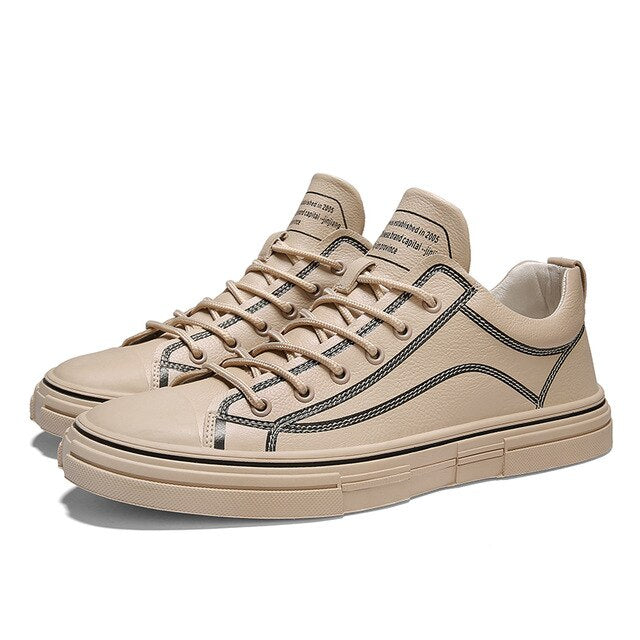 Spring/Autumn Casual Shoes Mens Anti Slip Leather Shoes Men Comfortable Fashion Men Sneakers Good Quality Luxury Brand Men Shoes - LiveTrendsX