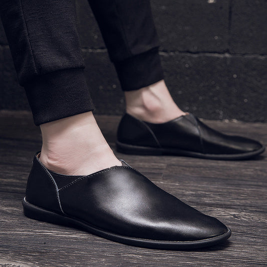 New Men genuine Leather Casual Shoes Soft Loafers Men fashion Moccasins  Flats Shoes Slip-on Men Lightweight Driving Shoes - LiveTrendsX