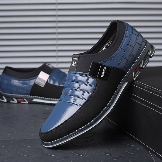 New Hot Men Leather Shoes Fashion Lace Up Flat Thick Warm Sneakers Daily Shoes - LiveTrendsX