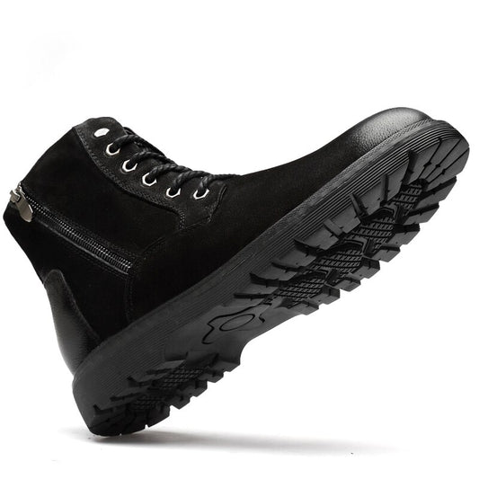 Mring winter new cotton shoes outdoor high-top sports casual shoes large size short boots warm men's shoes ins tooling shoes - LiveTrendsX