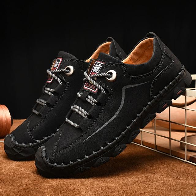 Men Shoes Mens Leather Shoes Vintage Casual Shoes Handmade Men Drving Flats Male Footwear Casual Men's Loafers - LiveTrendsX