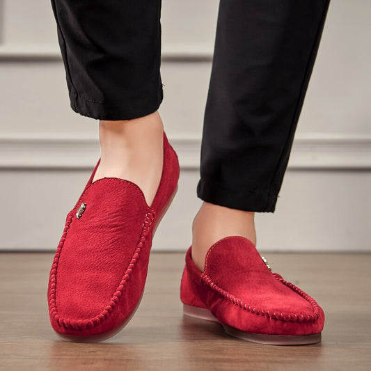 Big Size 38-48 Fashion outdoor Men Casual Shoes Leather Men Loafers Moccasins Slip On Men's Flats Male Driving party Shoes - LiveTrendsX