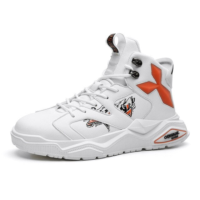 New Trend Spring Young Casual Shoes For Boy Luxury Brand Leather Man Sneakers Rubber Men Casual Shoe Black Big Boy Fashion Shoes - LiveTrendsX