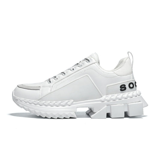 Hemmyi Couple Shoes Sneakers Men Outdoor Trendy Men's Shoes PU Comfortable Lace-up Zapatos De Hombre 35-44 - LiveTrendsX