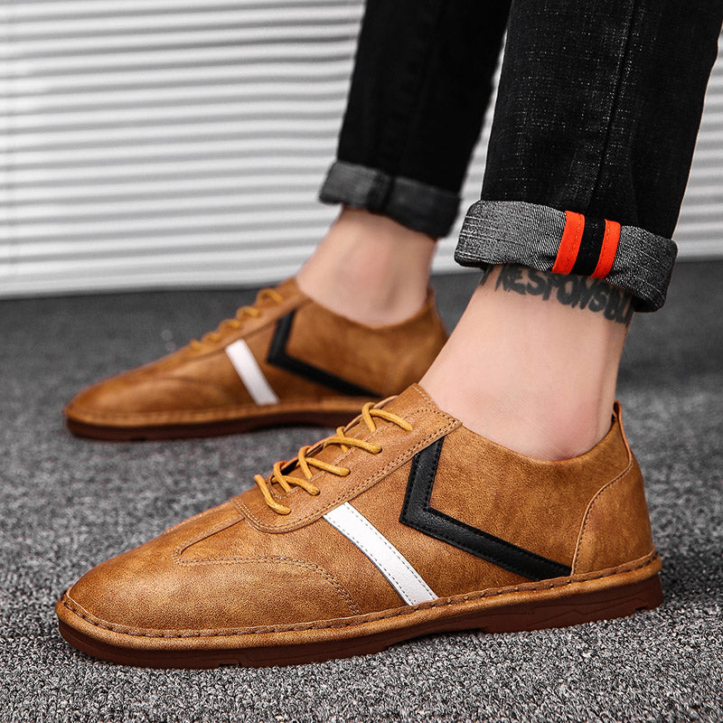 High Quality Casual Leather Shoes Fashion Leather Men Boat Shoes Comfortable Men Leather Loafers driving shoes big size 39-48 - LiveTrendsX
