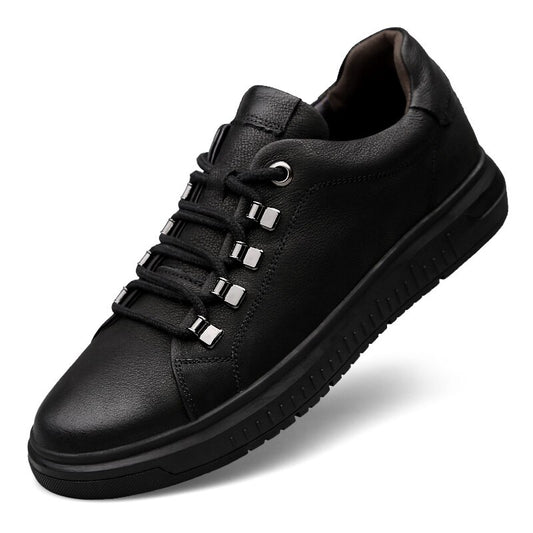 Casual Men Shoes High Quality Genuine Leather Lightweight Shoes Men Fashion Men Casual Shoes Male Soft Comfortable Lace Up Shoes - LiveTrendsX