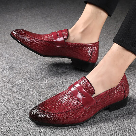 Leather men's shoes Slip-ons Large size 44-48 Driving shoes Comfortable Mens loafers Wear resistant - LiveTrendsX