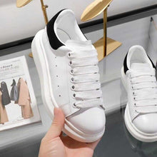 Load image into Gallery viewer, Fashion Designer Luxury Breathble Shoes Lop Top White Platform Shoes Women Real Leather Women Lace Up Casual Shoes Brand Sneaker - LiveTrendsX
