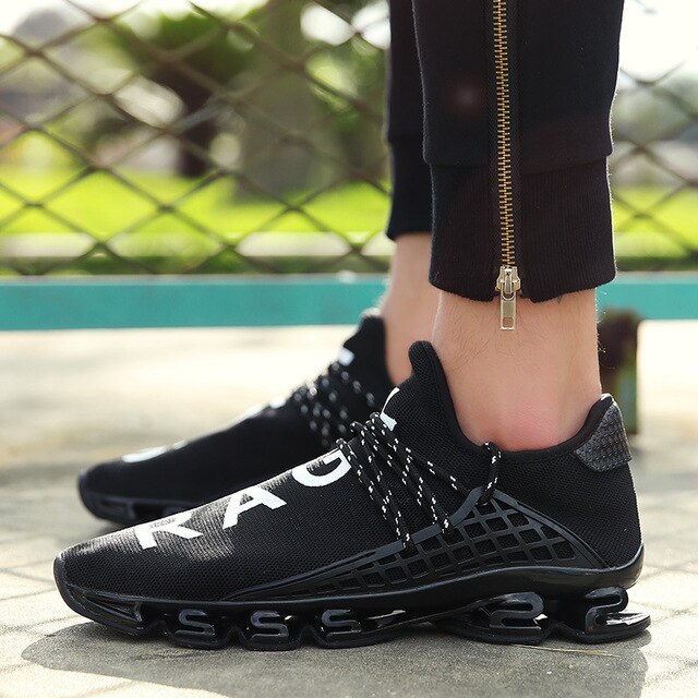 New Black slingshot Running Shoes Lovers Breathable Outdoor Sport Shoes Summer Cushioning Male Shockproof Sole Sneakers - LiveTrendsX