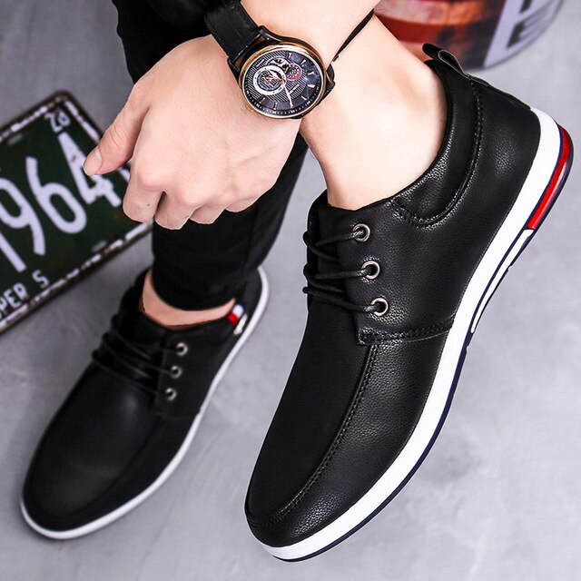 Fashion Men Casual Shoes Sneakers Men Shoes Adult Footwea men's wild youth board shoes Doudou shoes plus velvet warm work shoes - LiveTrendsX